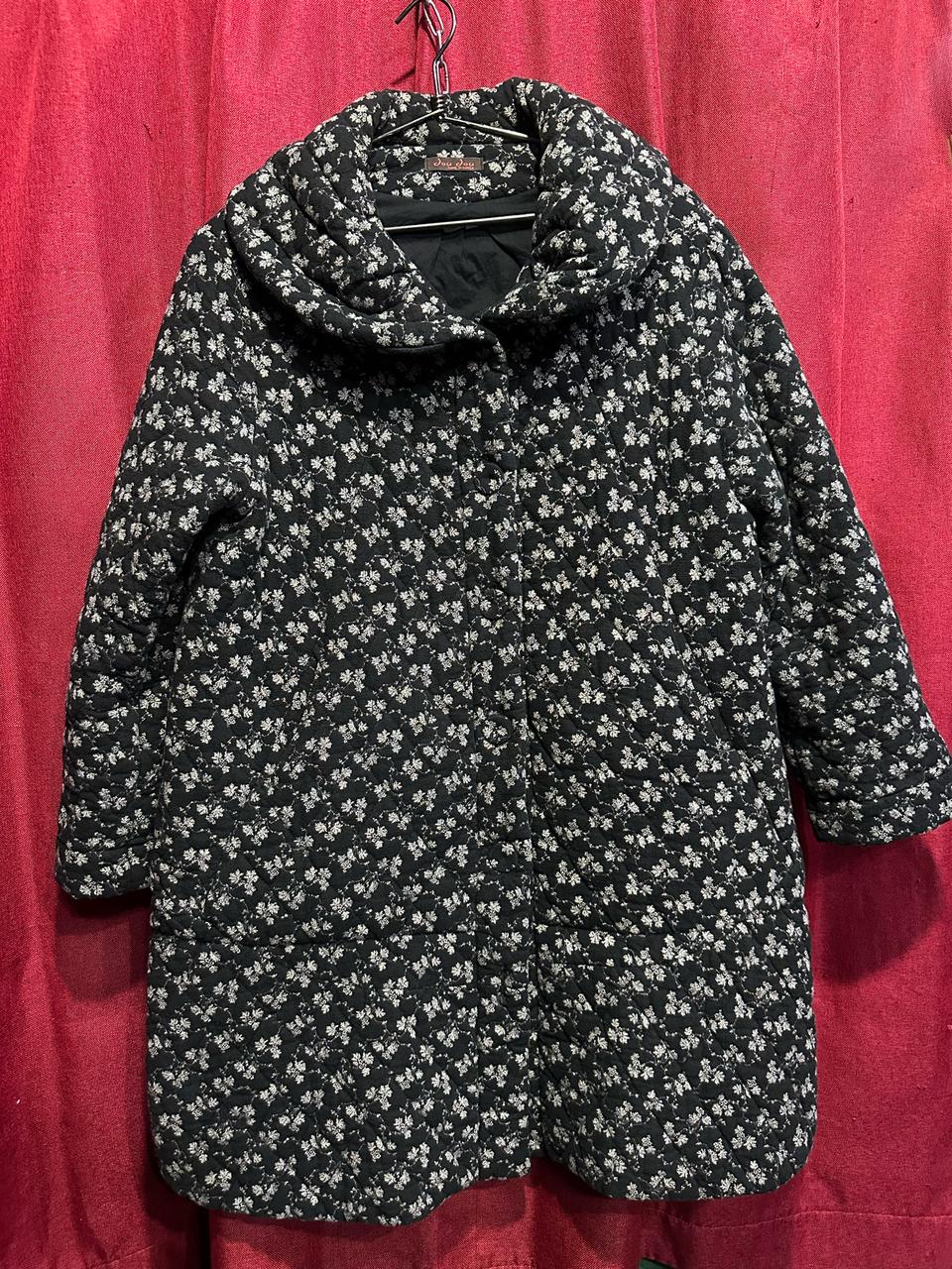 우리옷 꽃무늬 롱코트 90