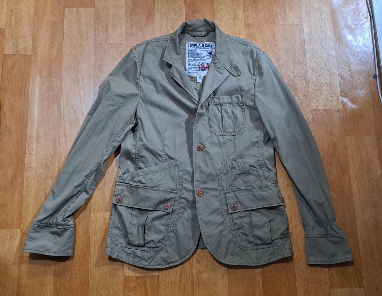 (무료배송)후아유 밀리터리 스타일 면자켓(L)