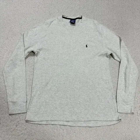 폴로 긴팔티 와플티 L