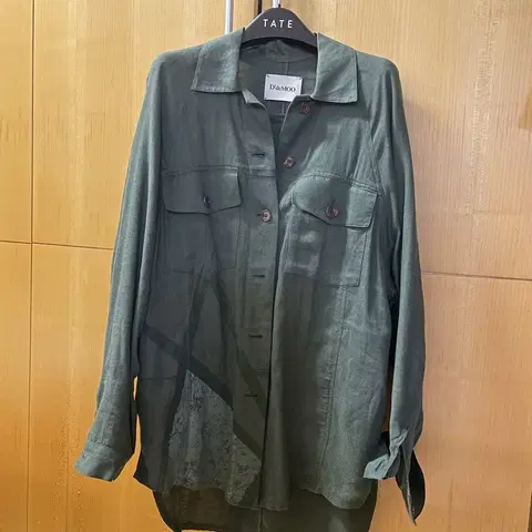 디데무 데무 박춘무 카키 여성 셔츠 남방 간절기 자켓 드라이완료