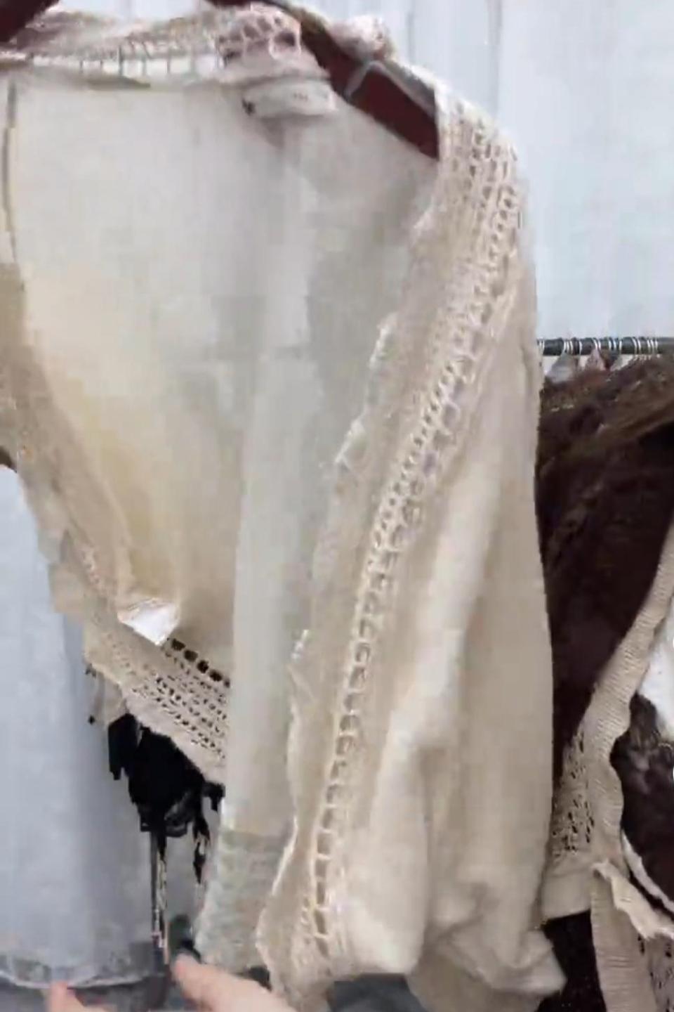 크루빈티지 단품 베이지 볼레로