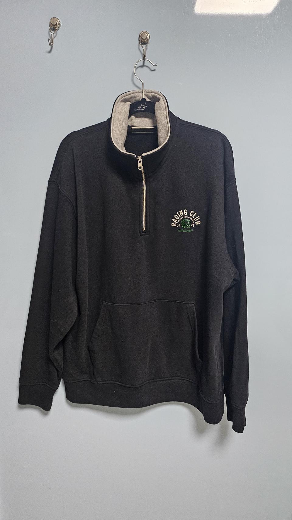 [100]탑텐-하프집업 맨투맨(블랙)