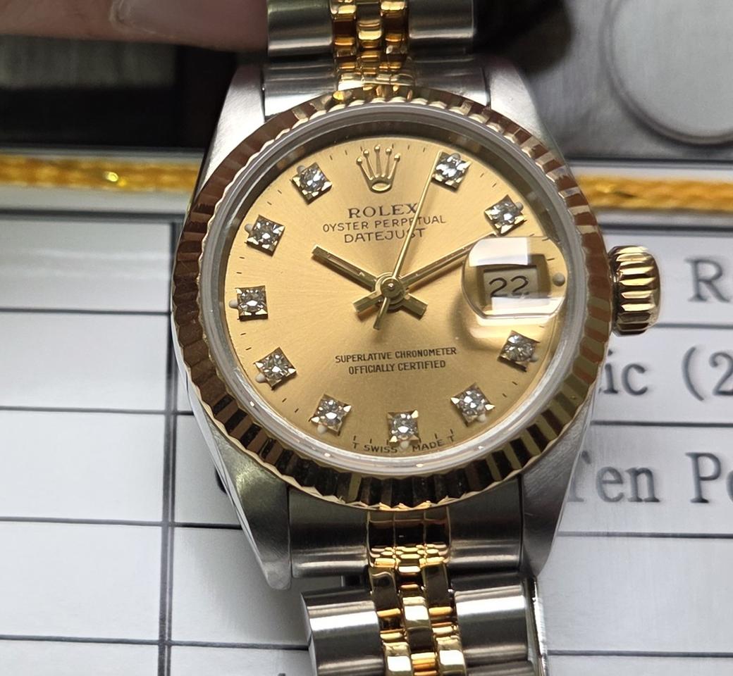 롤렉스 데이저스트 69173 18K콤비 오리지널 10P다이아 쥬빌리줄 여