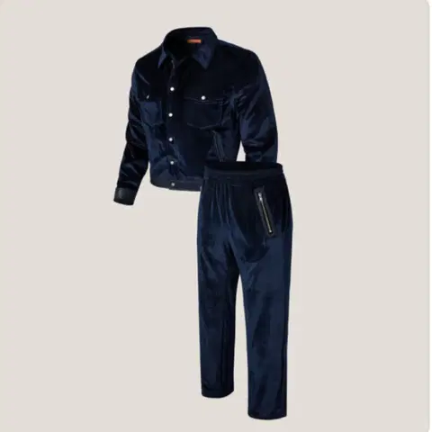 [50] 라피나토 벨벳 트러커 셋업 네이비