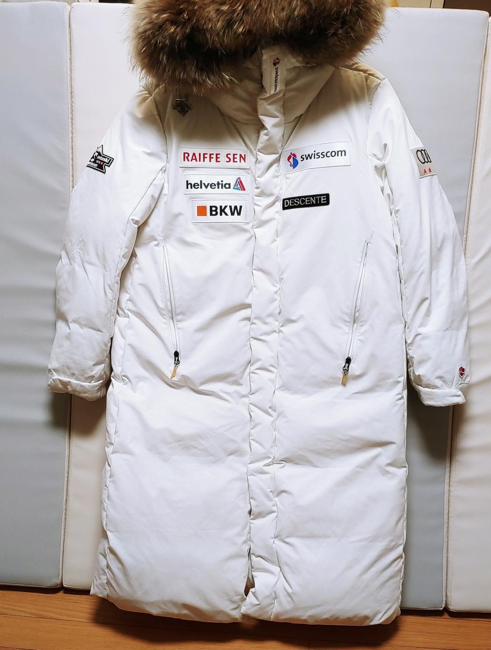 [XL] 데상트 40주년 아우디 롱패딩점퍼 화이트1318