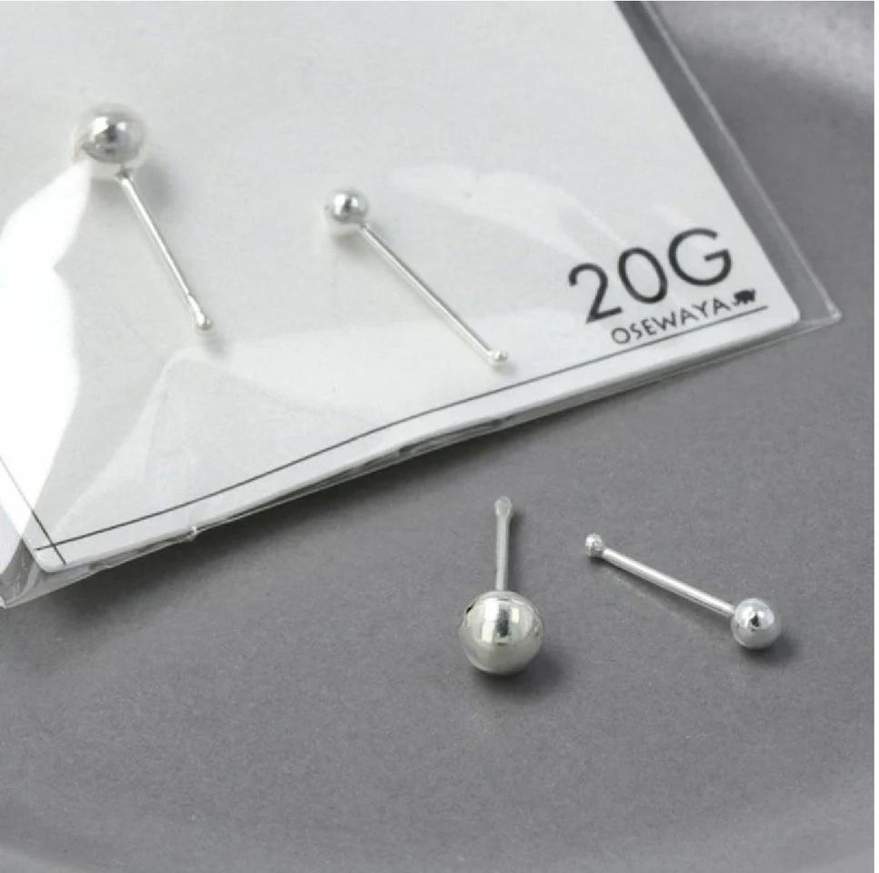 일본 직수입 피어싱 스타일 실버 세트