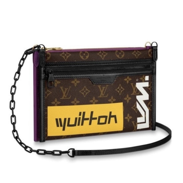 루이비통 플랫메신저 미니크로스