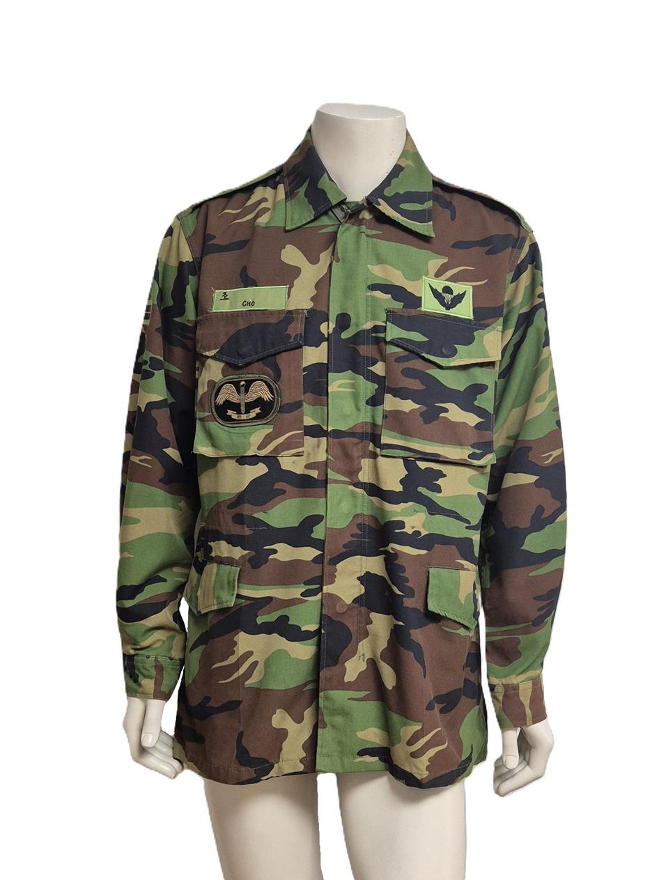 육군 구형 201특공여단 일병 후기형 야전상의 전투복 상의 자켓 점퍼 L