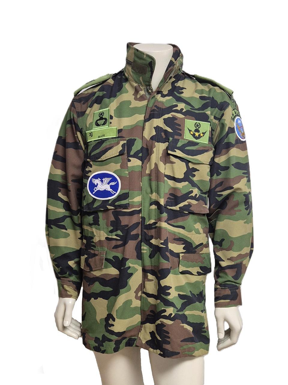 육군 구형 7공수특전여단 상사 중기형 야전상의 전투복 상의 자켓 점퍼 L