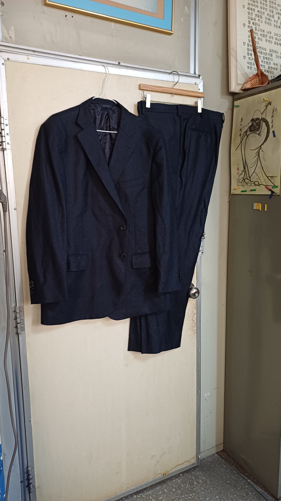 이탈리아 카노이코남성겨울정장110싸이즈바지42싸이즈기장102센치