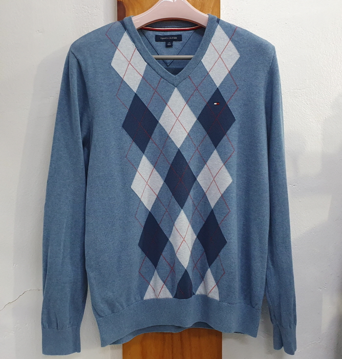 타미힐피거 브이넥 니트(105)