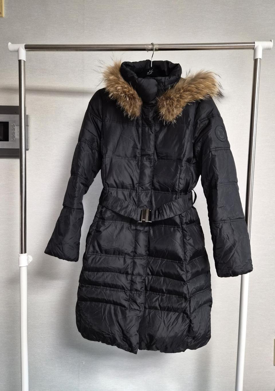 55) 비지트 블루라벨  롱다운패딩 코트