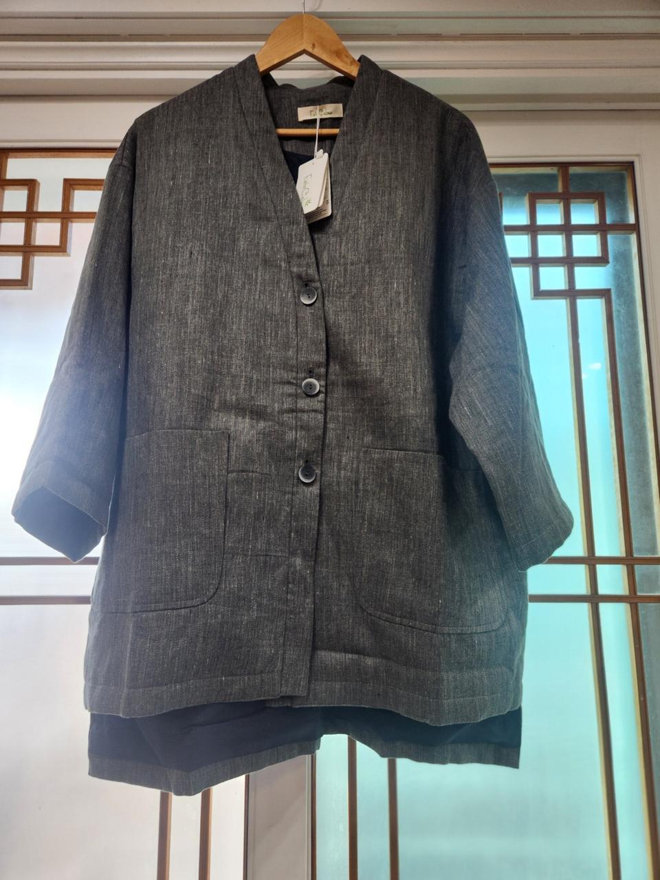 새것)소재좋은 안동포마을 누빔언발자켓