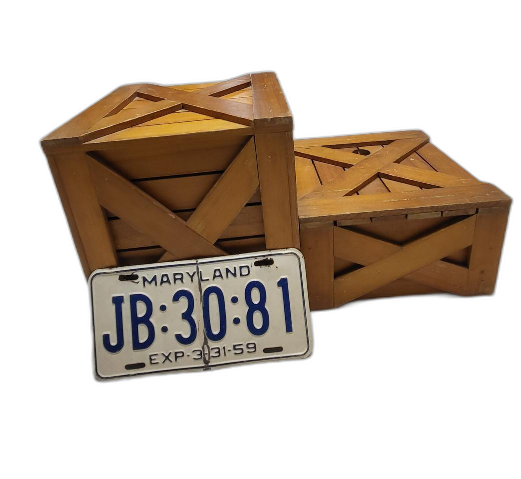 원목 빈티지 우드박스