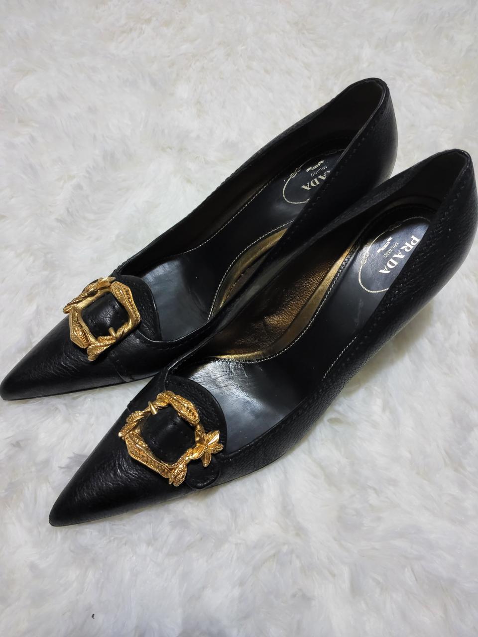 프라다 여성골드펌프스39(250mm)정품