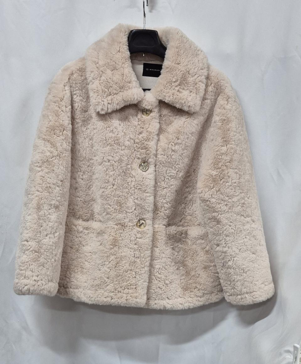 더 MINIMARY 여성 아이보리 퍼 자켓 F