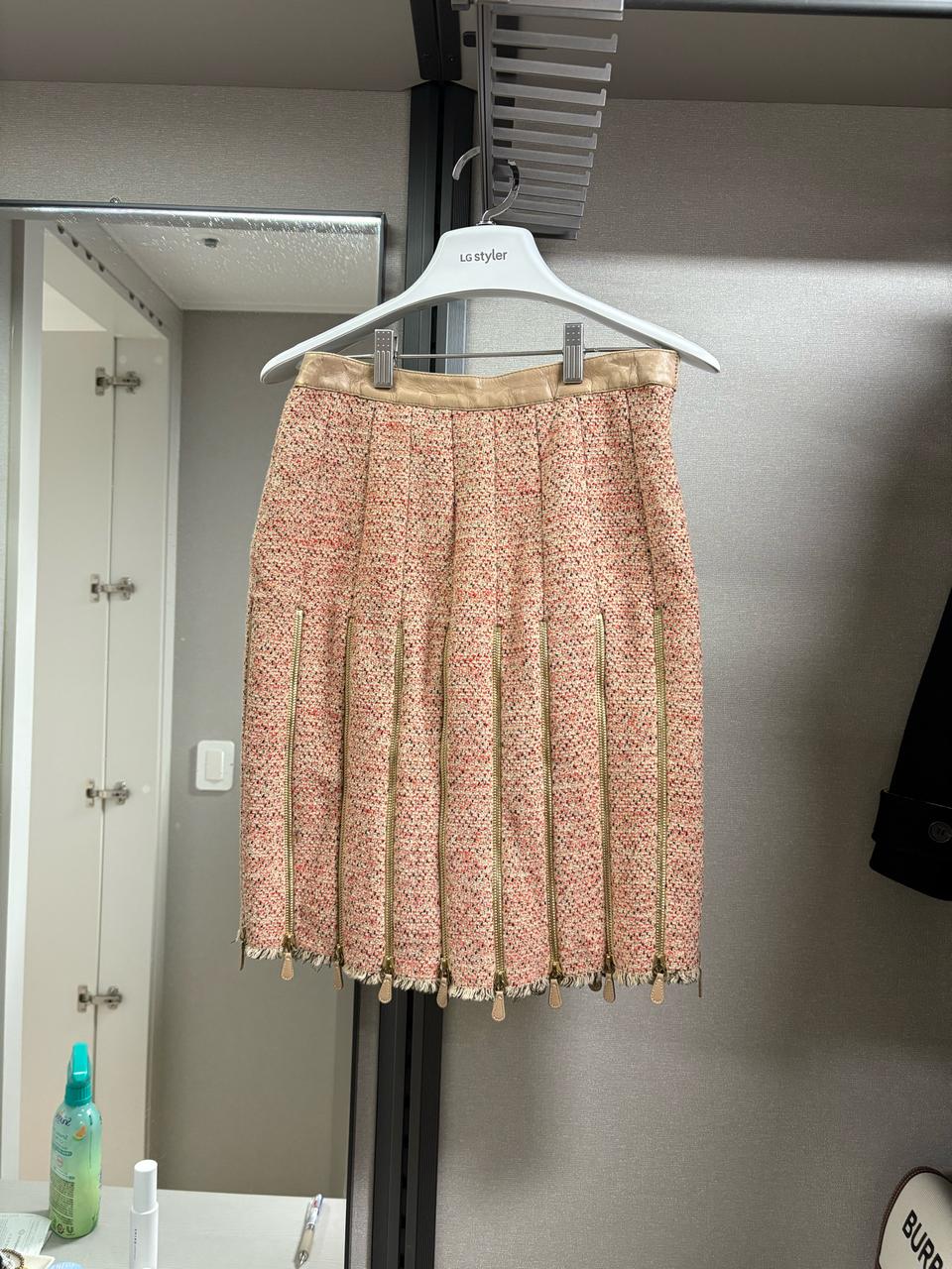 알렉산더 맥퀸 트위드 스커트 40