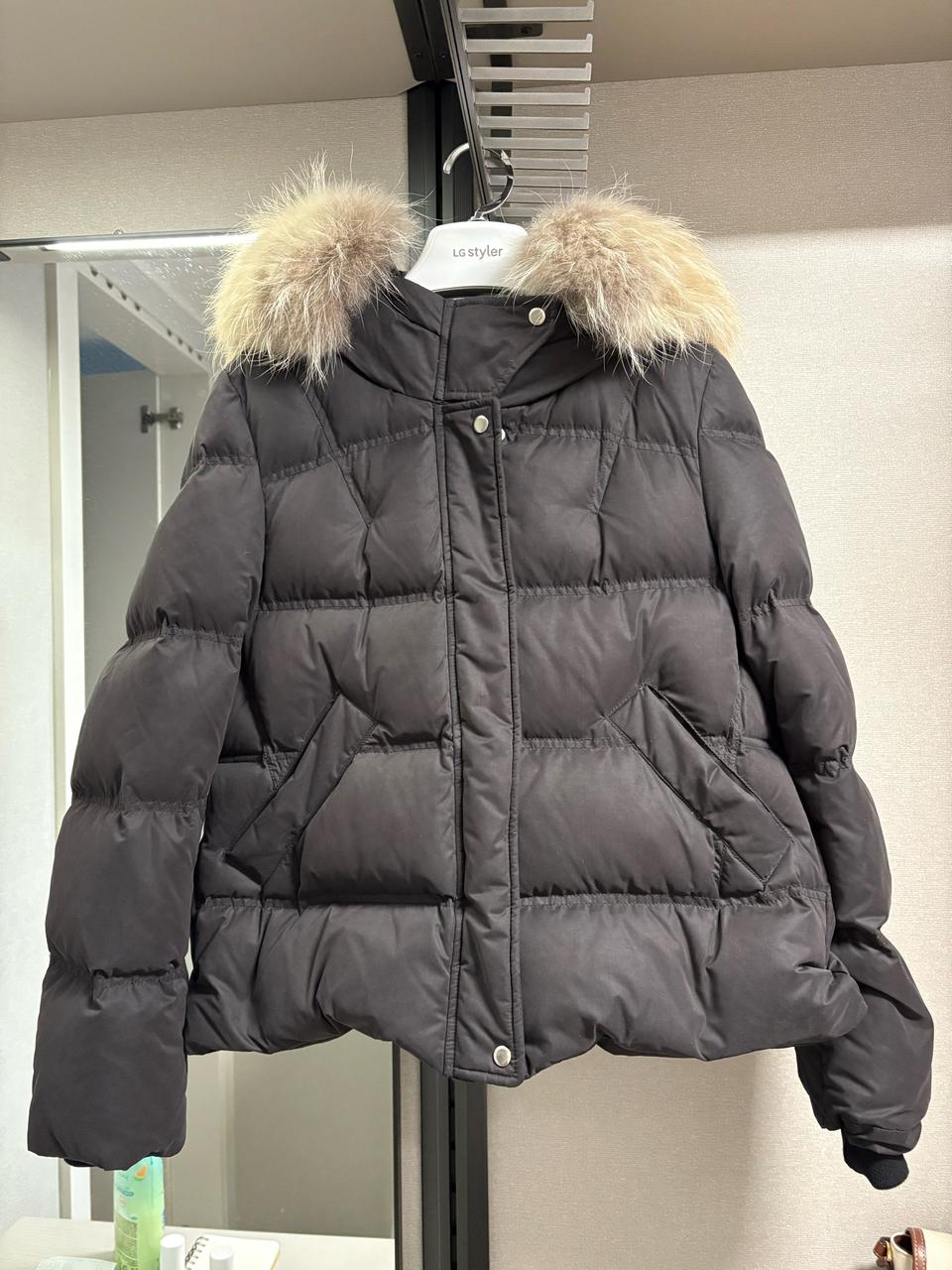 Sandro(산드로) 양털 덕다운 패딩