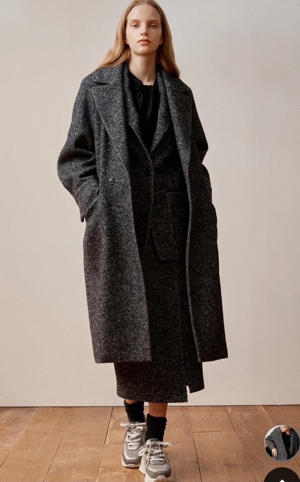 (새상품)누보텐 보카시 롱코트 프리사이즈