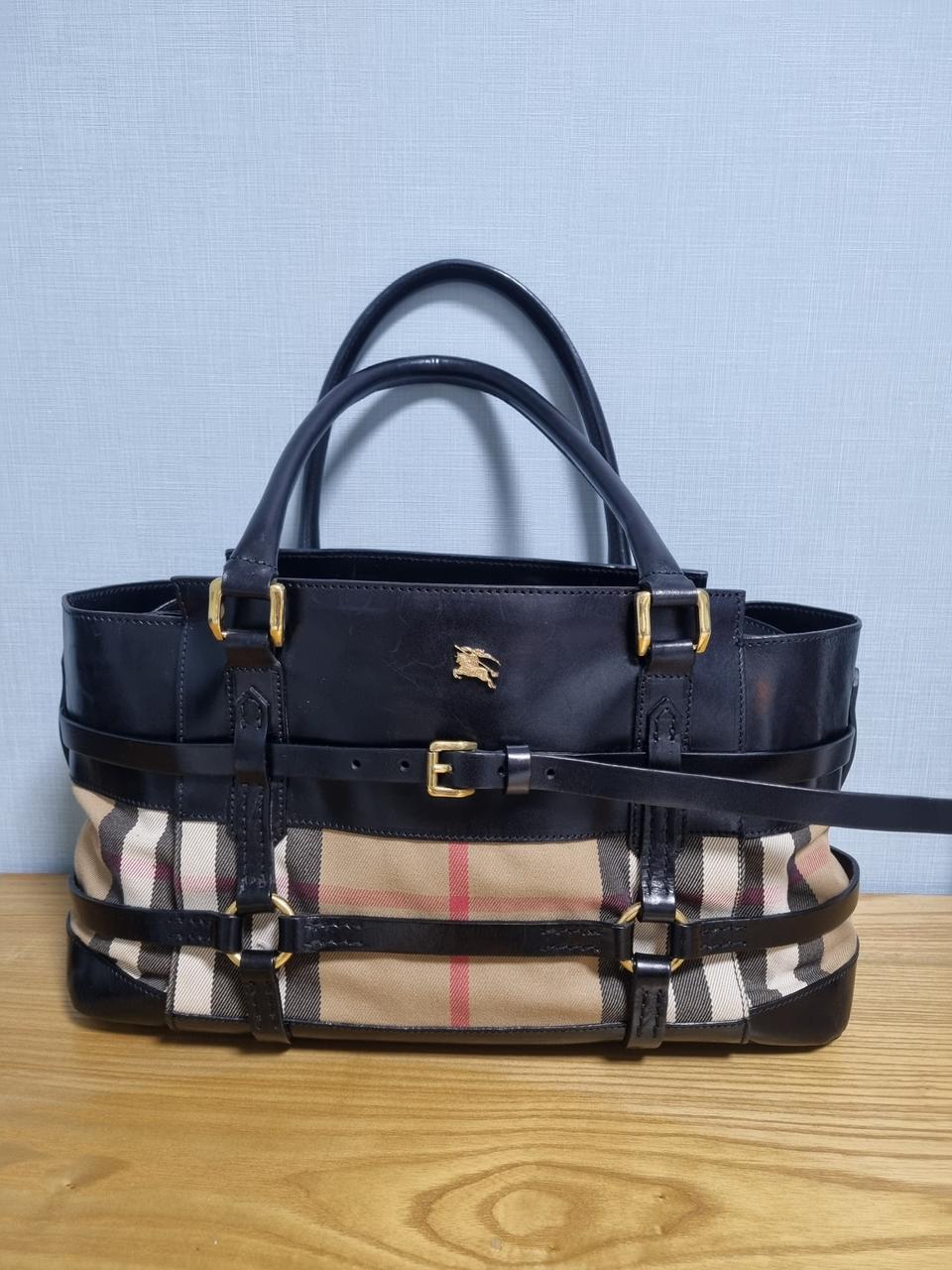 버버리 노바체크 토트백