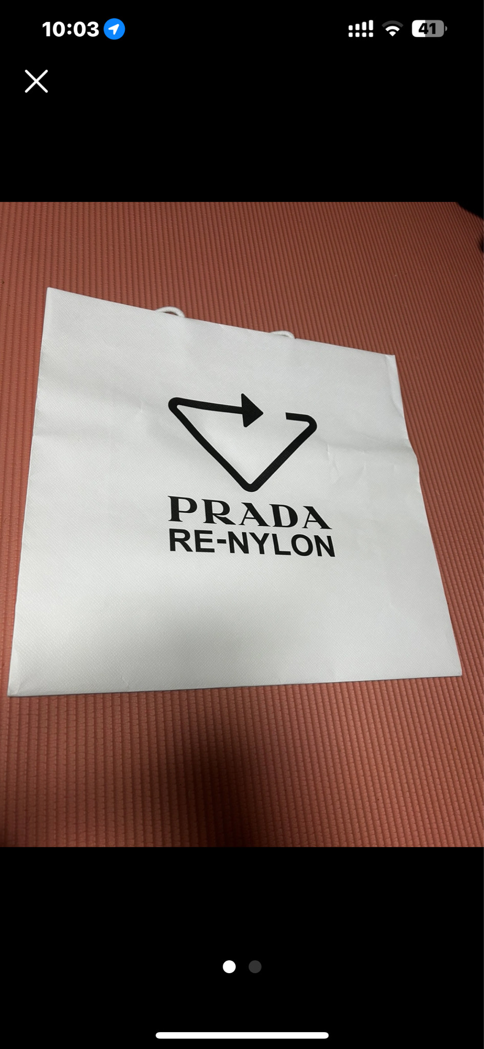 프라다 PRADA 쇼핑백 판매합니다.