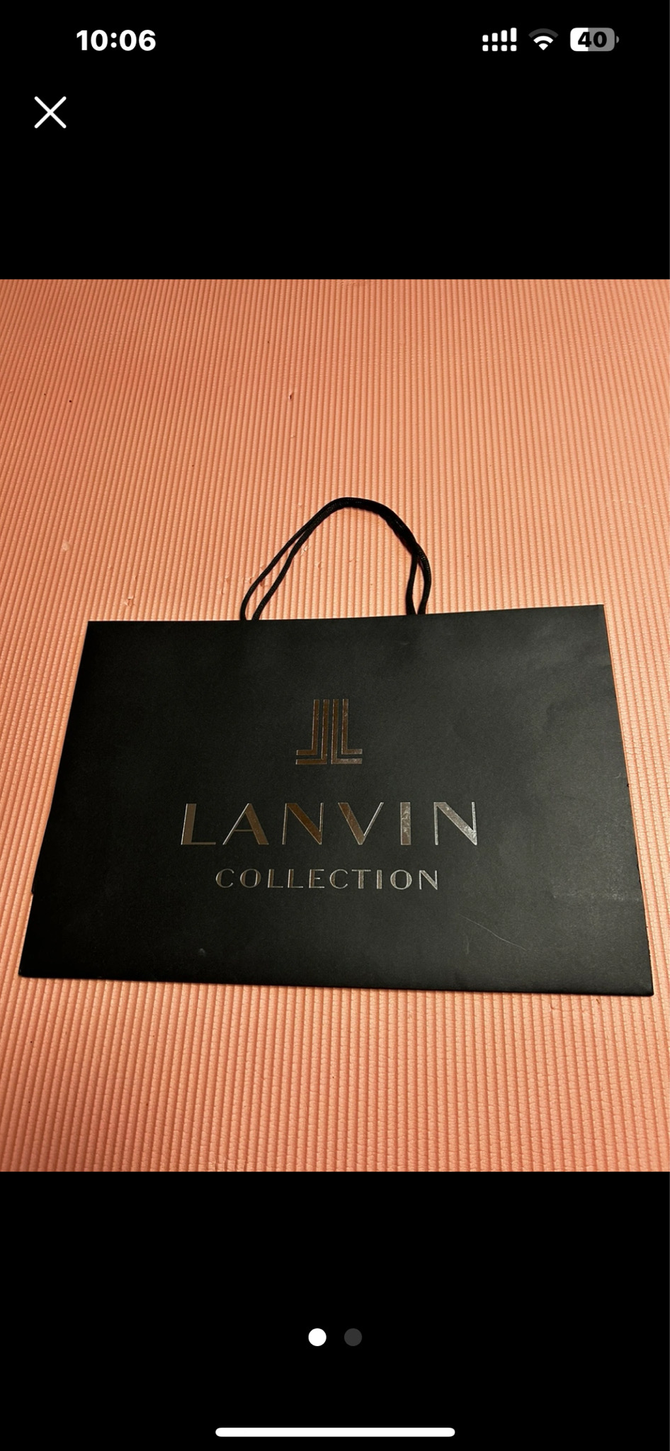 랑방 LANVIN 쇼핑백 판매합니다.