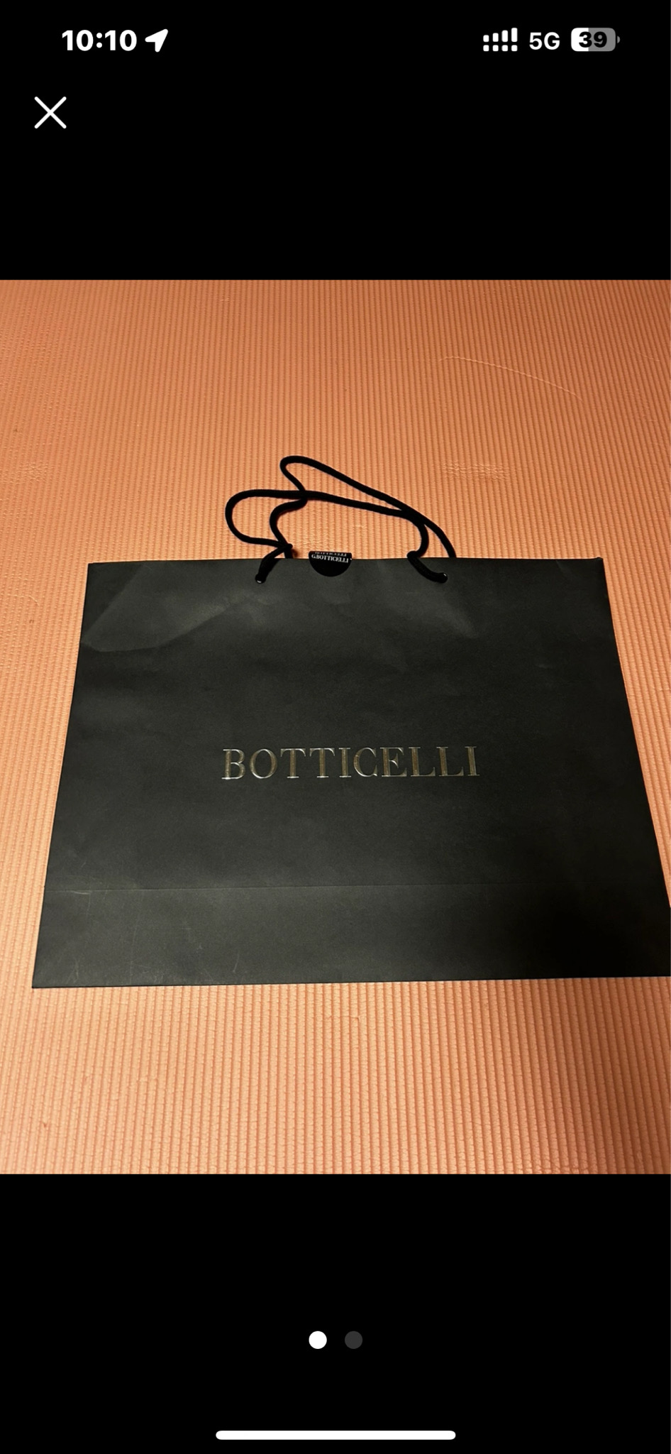 보티첼리 BOTTICELLI 쇼핑백 판매합니다.