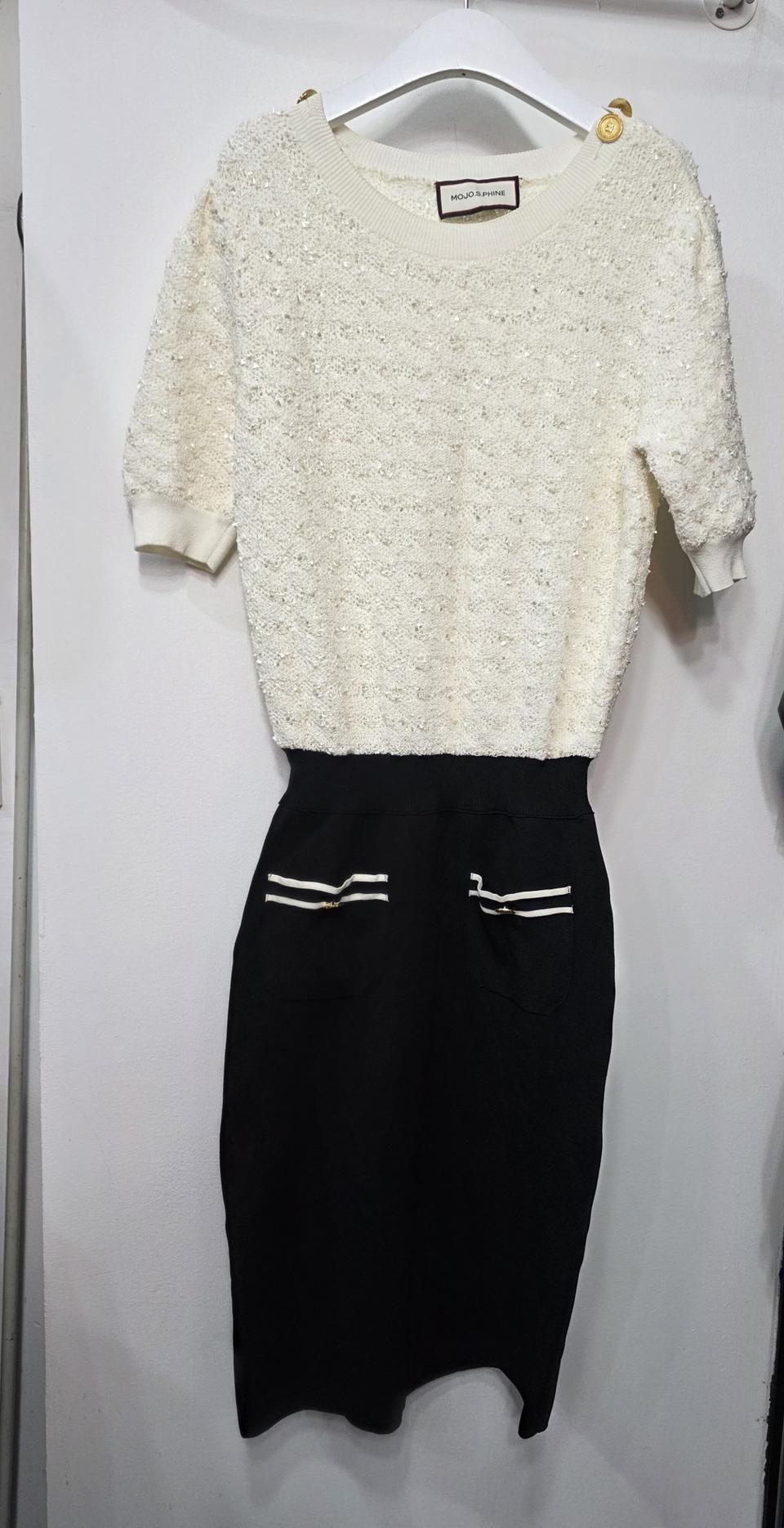 모조에스핀 여성 반팔 니트 원피스