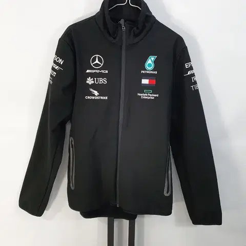 F1 메르세데스 벤츠 소프트쉘 바람막이 레이싱 자켓 블랙 m