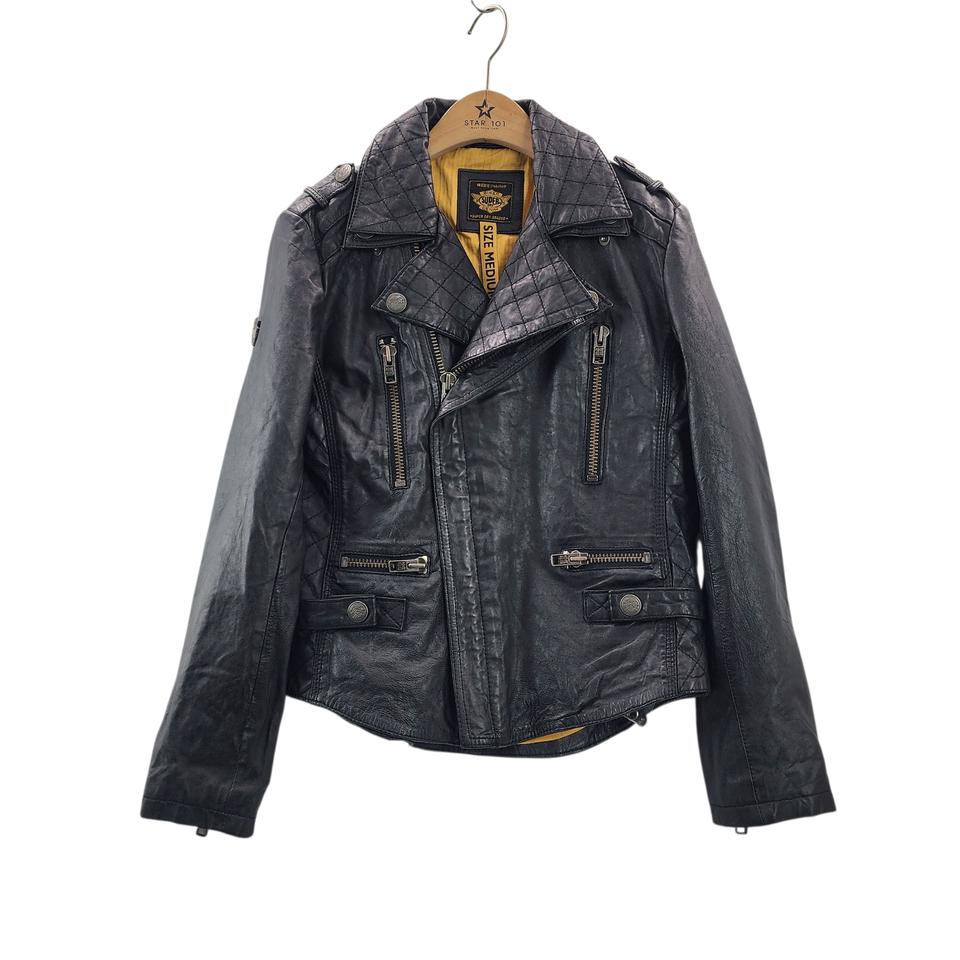 [M] Superdry 슈퍼드라이 여성 바이커 가죽 자켓