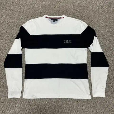 XXL 타미힐피거 스트라이프 크루넥 맨투맨