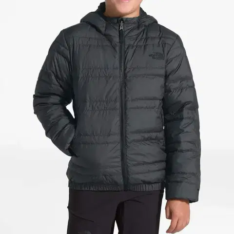노스페이스 키즈 후드 구스 패딩 150