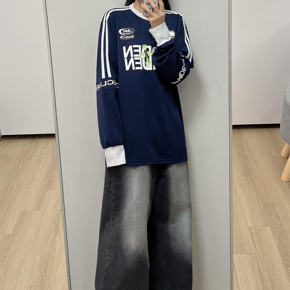 스페이드클럽서울 SCS 네이비 풋볼 티셔츠