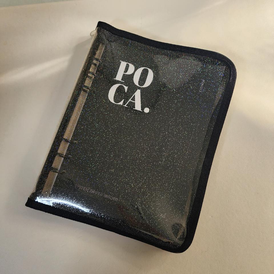 미뉴잇 6공 포카바인더 A5 지퍼바인더 블랙 포토카드 앨범 콜렉트 포카