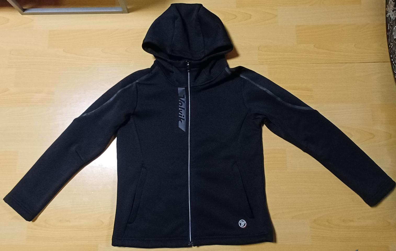 새제품 볼빅 여성 기모후드자켓 블랙 (100)