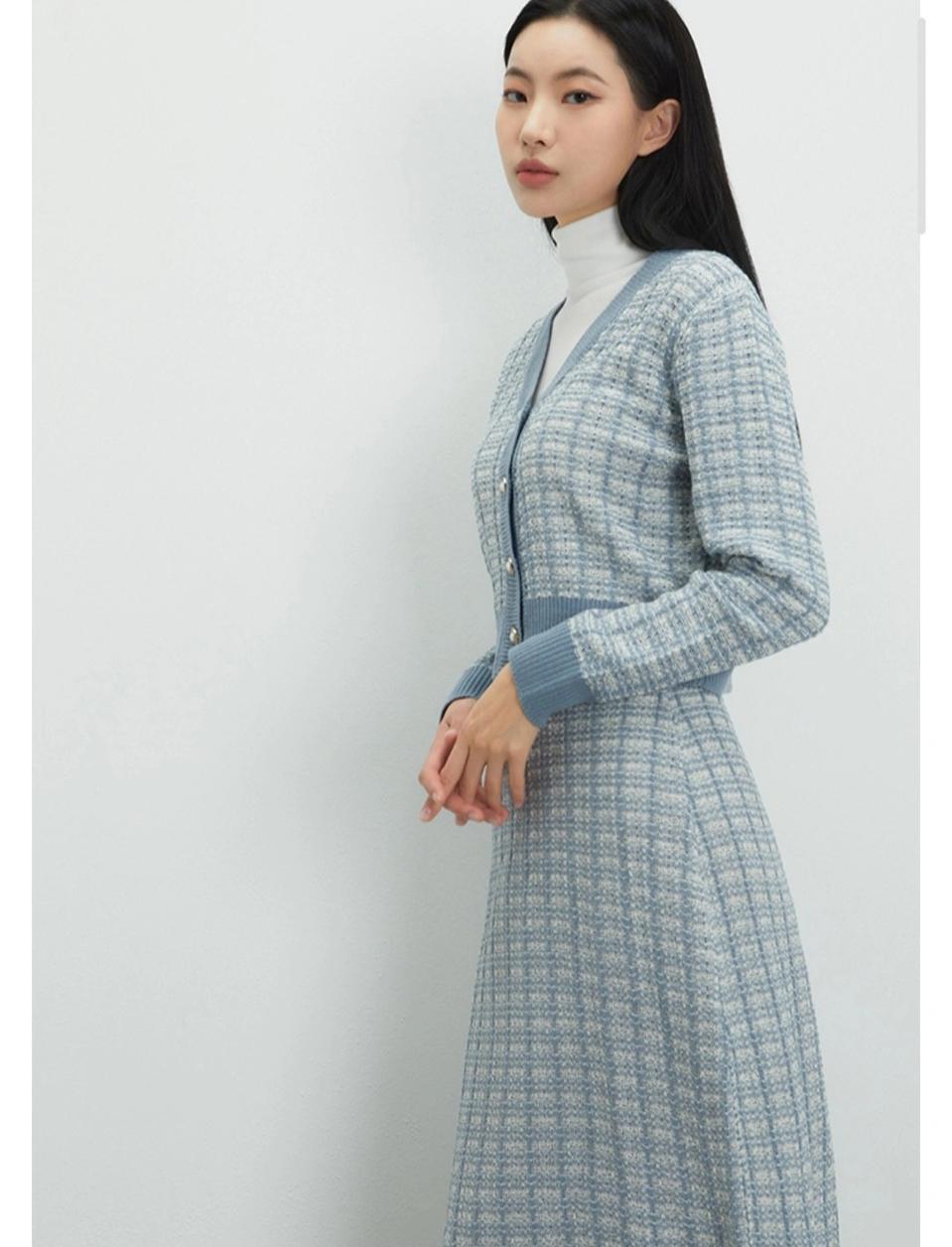 미쏘 트위드 가디건 MIWCKCT11T L