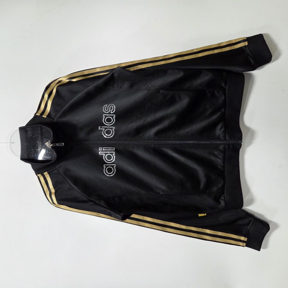 아디다스 블랙 골드라인 큐빅 트랙탑 져지 100 25110310