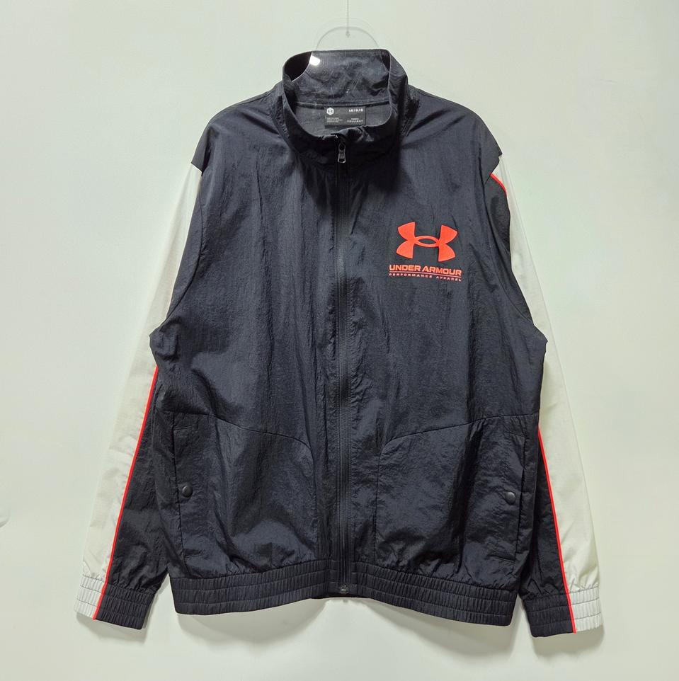 언더아머 블랙 우븐 트랙 바람막이 자켓 L 25110311