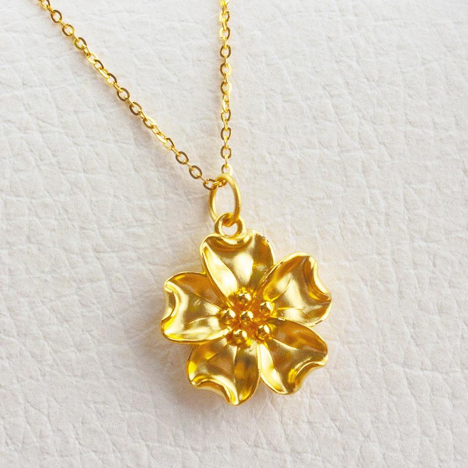24k 순금 금꽃 목걸이 1돈