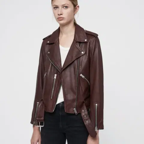 올세인츠 발펀 바이크 가죽 자켓 사이즈 EU32