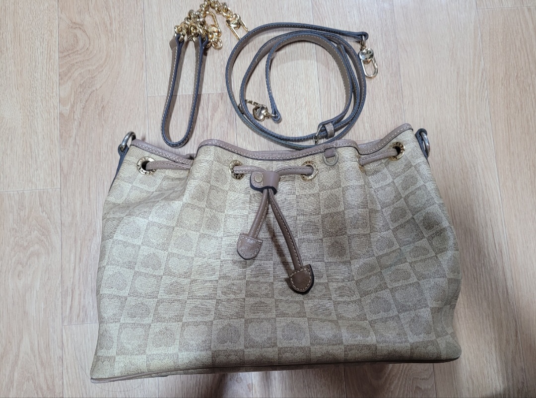 러브캣 복조리백 토트&숄더. 크로스끈 포함