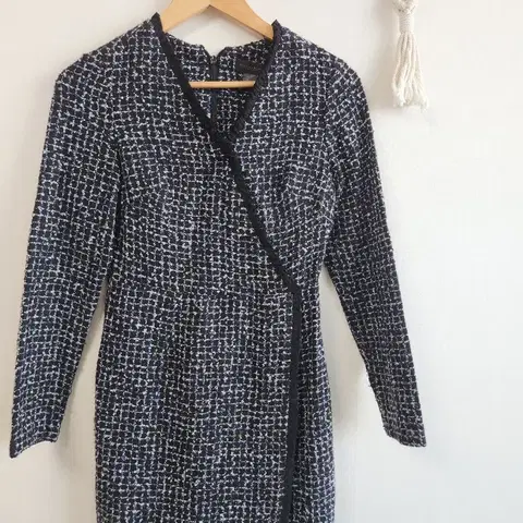 DKNY 도나카란 트위드 니트 원피스 44-마른55