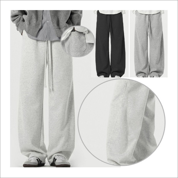 이이 허리 스트링 와일드 전면  절개 스타일링 남성 트레이닝 츄리닝 팬