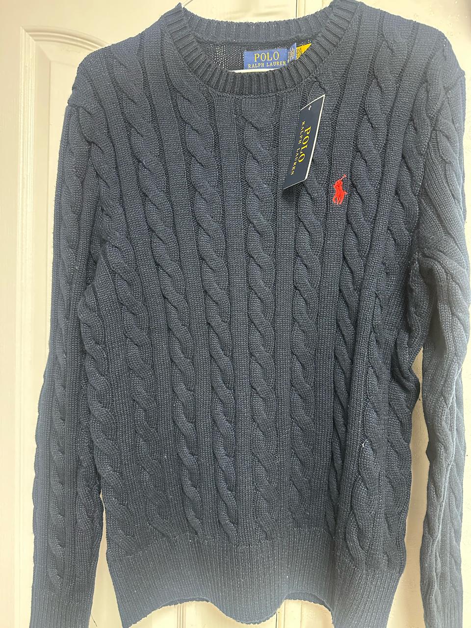 S) 폴로 케이블 니트 맨투맨 남녀공용