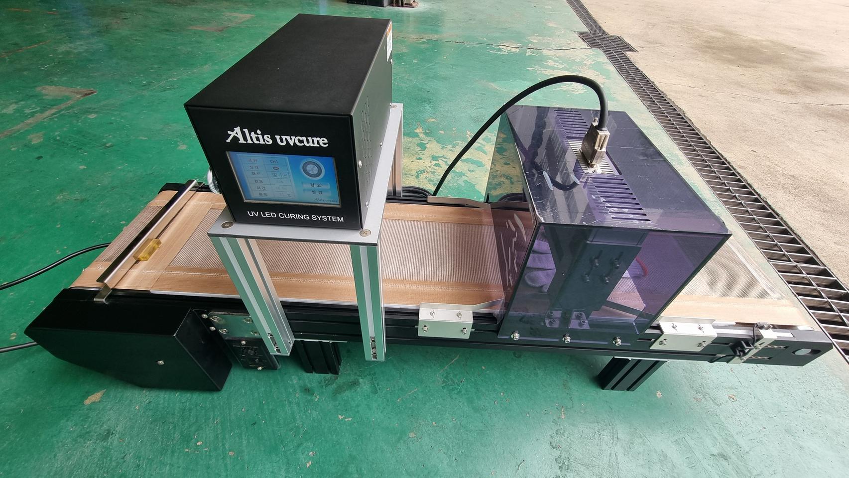 국산 알티스) 탁상형 컨베어 UV-경화기 판매
