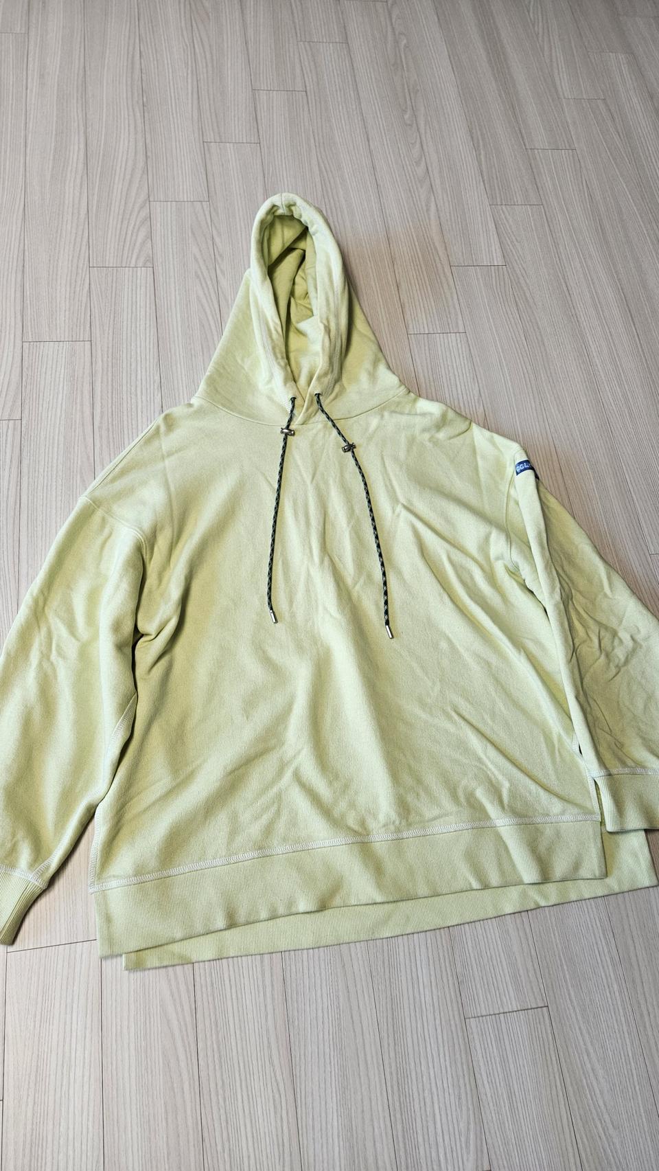 시스템옴므 라임색 후드