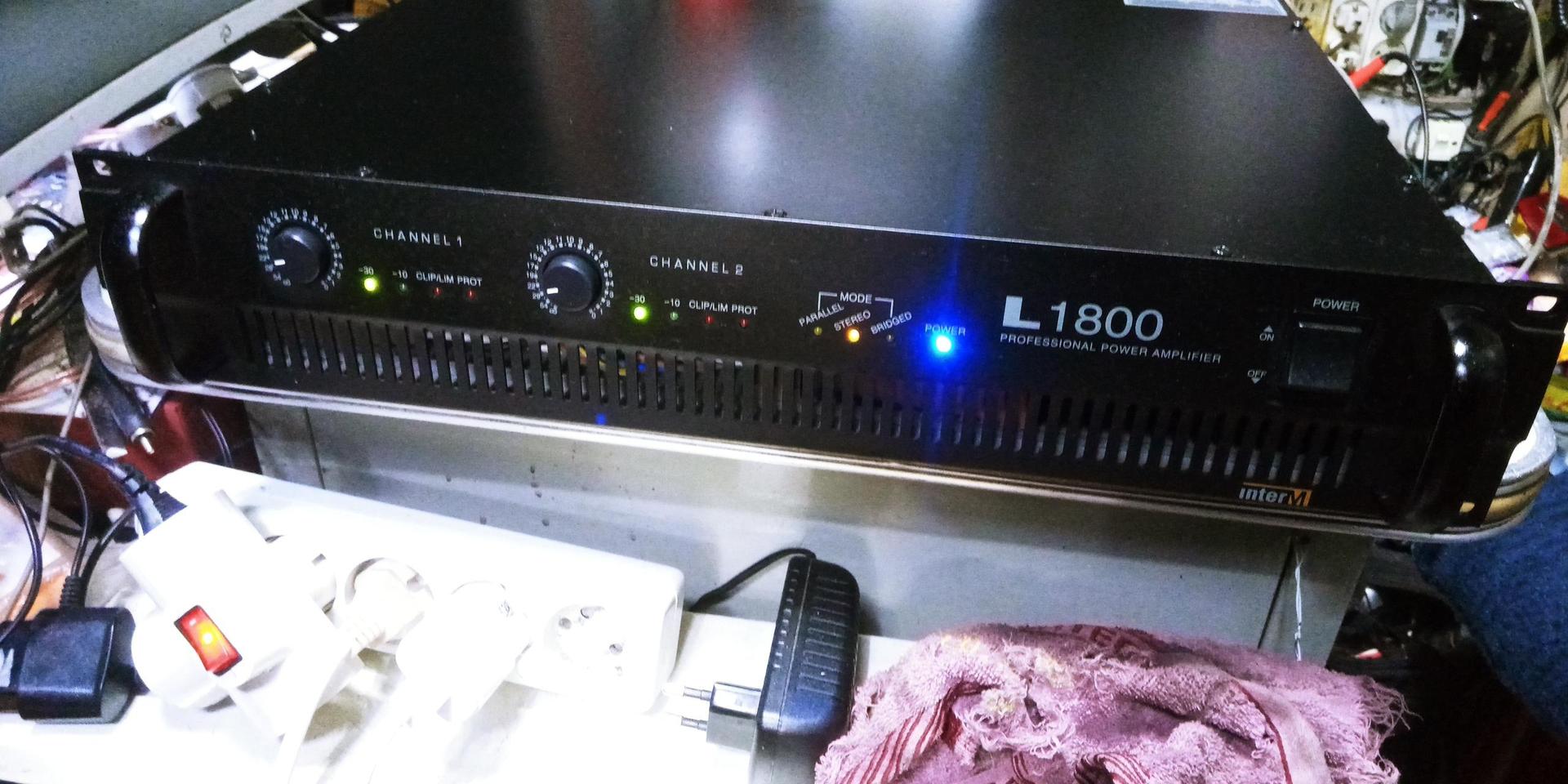 INTER M L 1800..파워 앰프..거의 새 거...