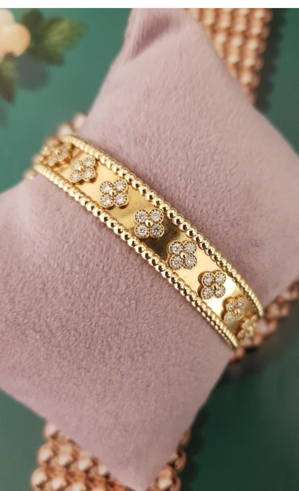 14k핑크골드팔찌