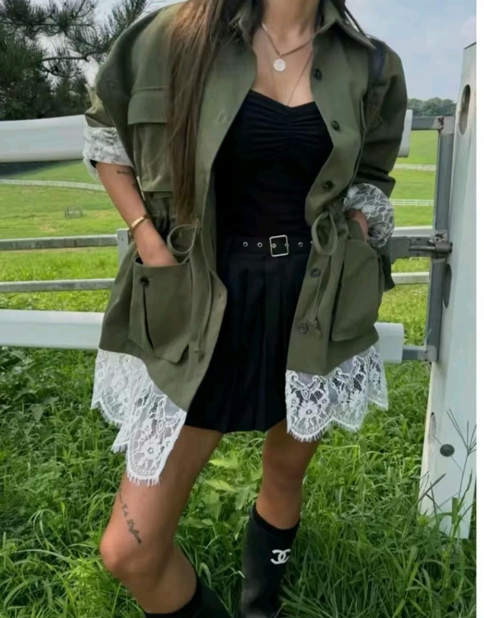 As97♥New] ♦ 특가 팔로우만구매/허리스트링 반하프 자켓