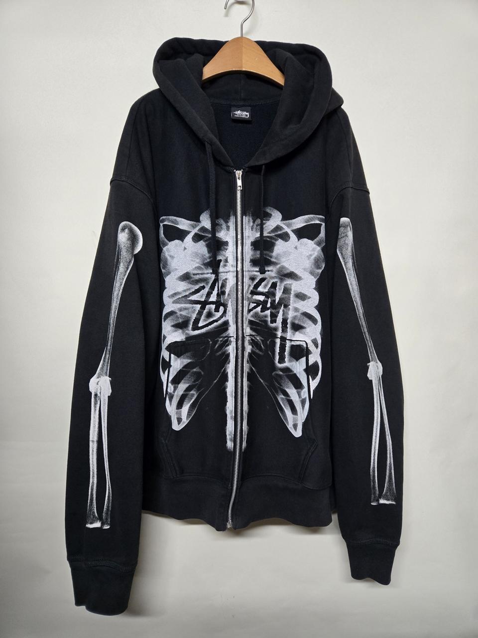 스투시  립 케이지 후드집업 XXL